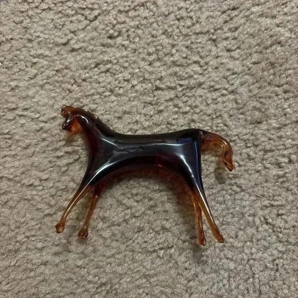 Source Unknown Other - Vintage glass brown horse